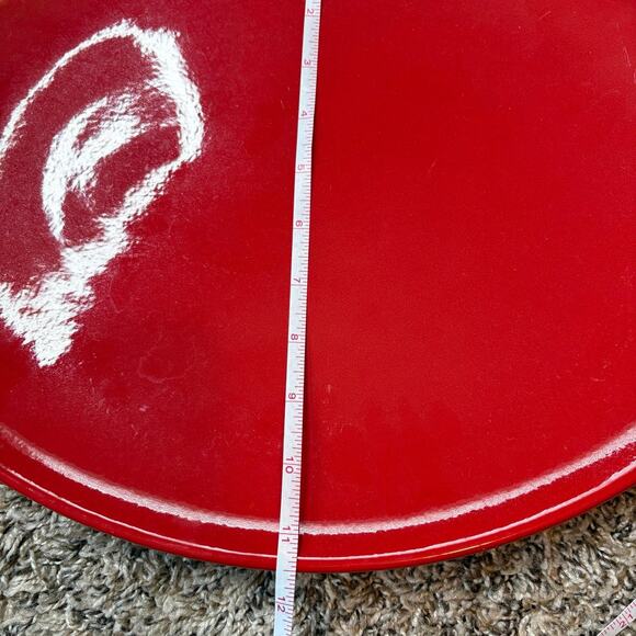 Waechtersbach Germany Stoneware Red Serving Platter Oval 15”x 11.5” - Picture 5 of 6